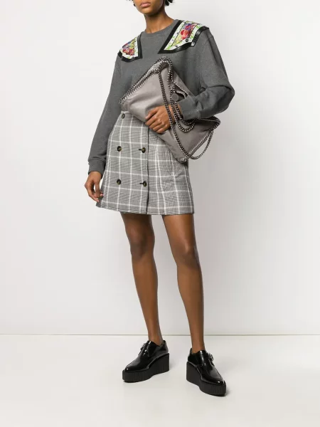 Velká kabelka Stella Mccartney šedá