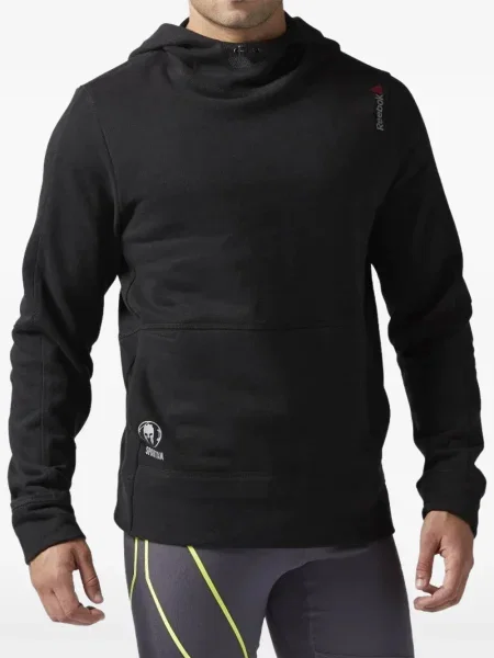 Lung hanorac cu glugă Reebok negru