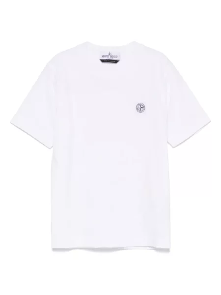 Koszulka dziecięca Stone Island biała