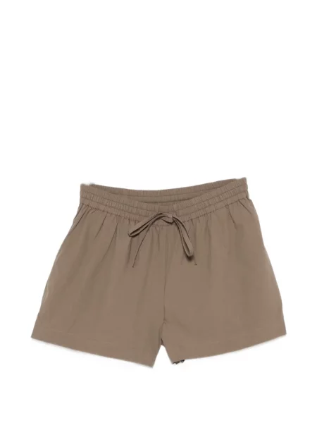 Pantaloni scurți Matteau cu cordon maro
