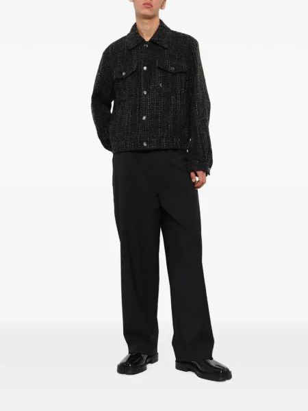 Geacă Wooyoungmi din tweed negru