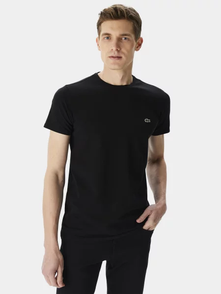 Lacoste Футболка Бавовна/еластан чорний
