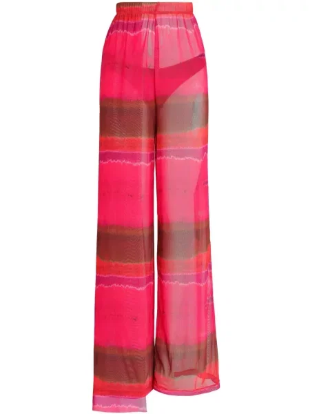 Pantaloni Amir Slama din tul roz