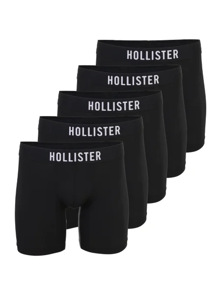 HOLLISTER Boxerky černá bílá