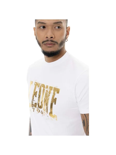 Scurt tricou Leone 1947 cu mâneci scurte alb