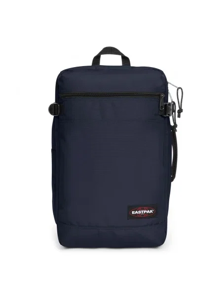 EASTPAK Rucsac Transit'r albastru închis / roșu / negru alb