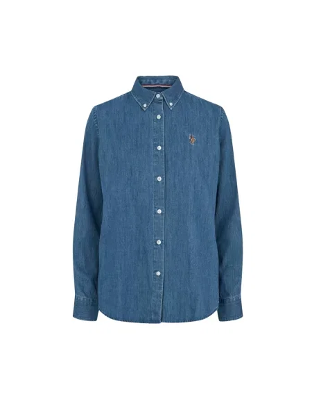 U.S. POLO ASSN. Bluză UWBene denim albastru
