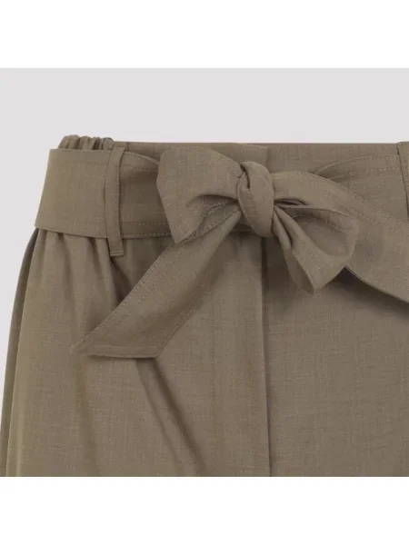 Spodnie Max Mara brązowe