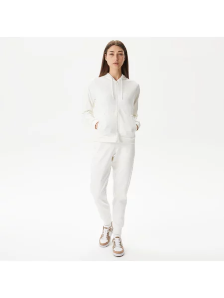 Lacoste Bluza O Regularnym Kroju Z Kapturem W Kolorze Białym biała