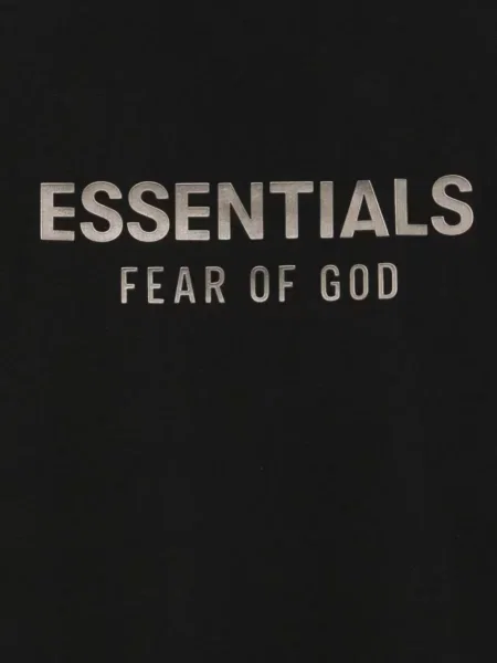 Klasikinio trumpas marškinėliai Fear Of God Essentials juoda