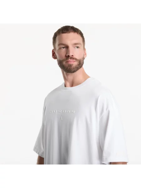Tricou Jordan Flight Oversized T-Shirt White S alb