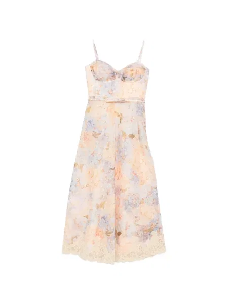Rochie midi Zimmermann cu model floral cu imagine