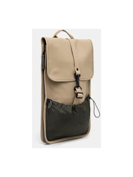 Rains plecak Mix Backpack Mini duży gładki beżowy