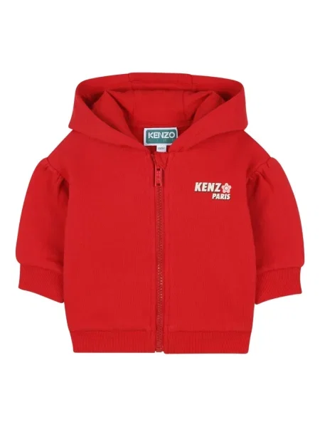 Bluza z kapturem dziecięca Kenzo czerwona