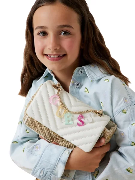 Detská crossbody kabelka Guess béžová
