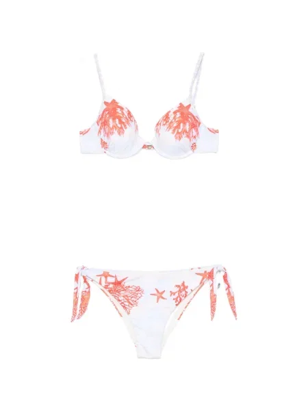Bikini Mazzei cu imagine cu legături albastru