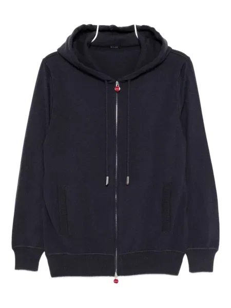 Cardigan Kiton din cașmir albastru