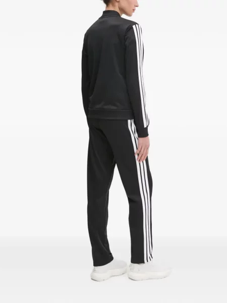 Ριγέ τρέξιμο σετ φόρμας Adidas με σχέδιο γκρι