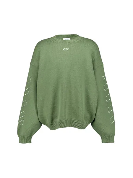 Sweter Off-white z logo biały