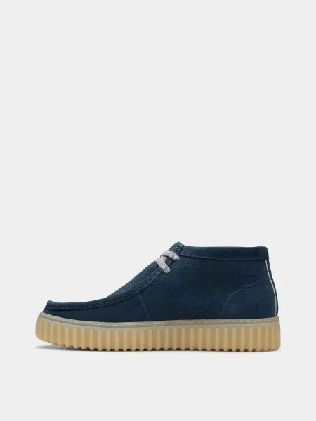 Замшевые ботинки Clarks синие