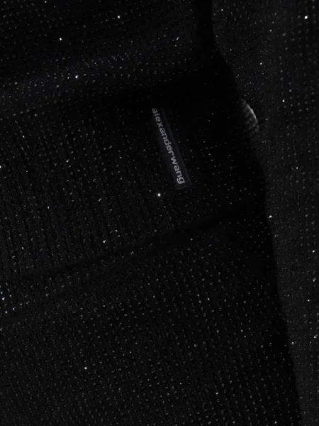 Cardigan Alexander Wang de cristal negru