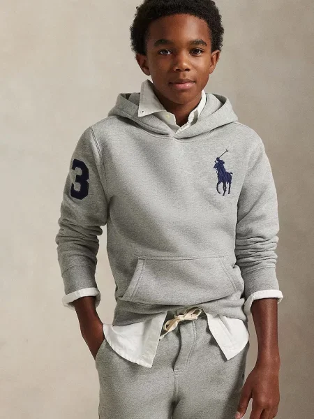 Polo Ralph Lauren Dětská mikina šedá