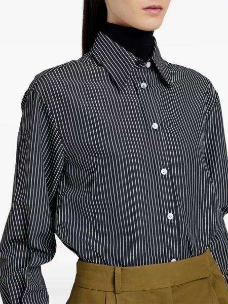 Cămașă Proenza Schouler cu dungi negru