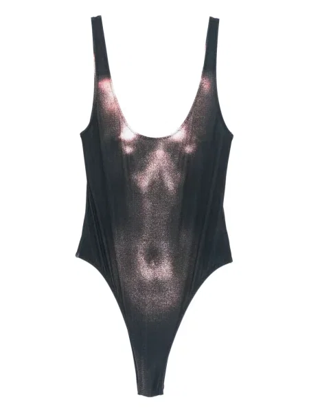 Body Jean Paul Gaultier s potiskem černý