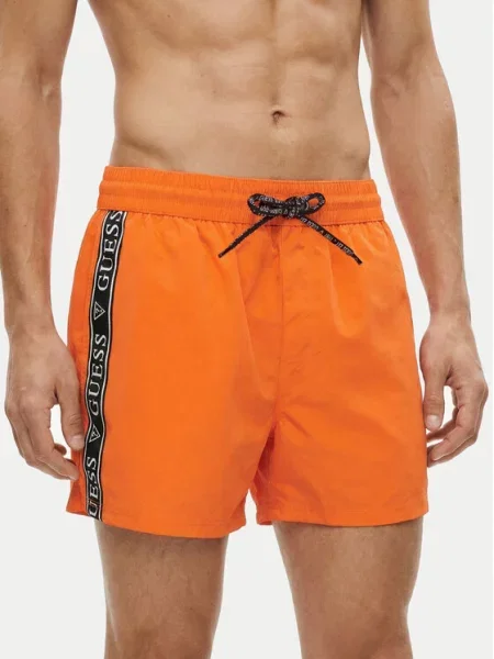 Plavecké šortky Guess oranžové