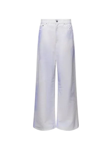 Blugi cu picior larg Stella Mccartney alb
