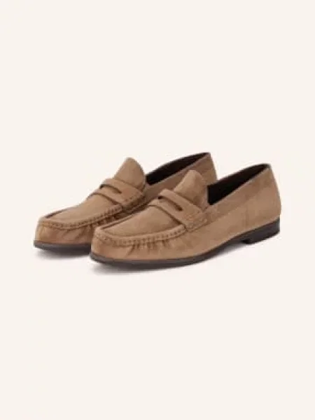 Paul Green Penny Loafers velbloudí zelené