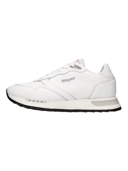 Sneakersy Blauer skórzane białe