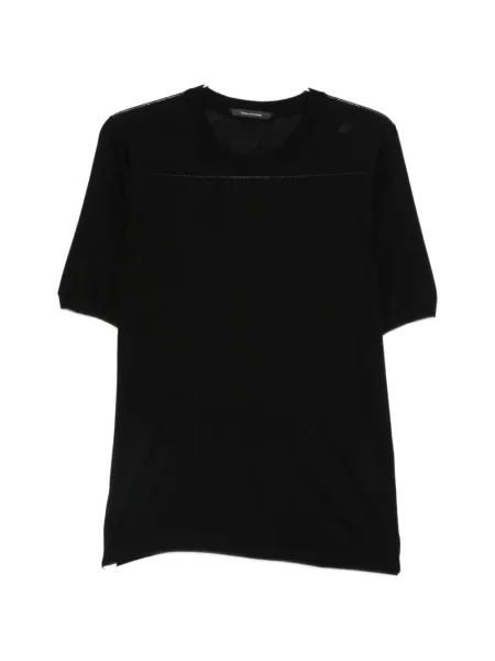 Pletena majica Tagliatore crna