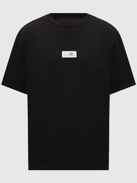 Футболка з нашивкою Maison Margiela Mm6 чорна
