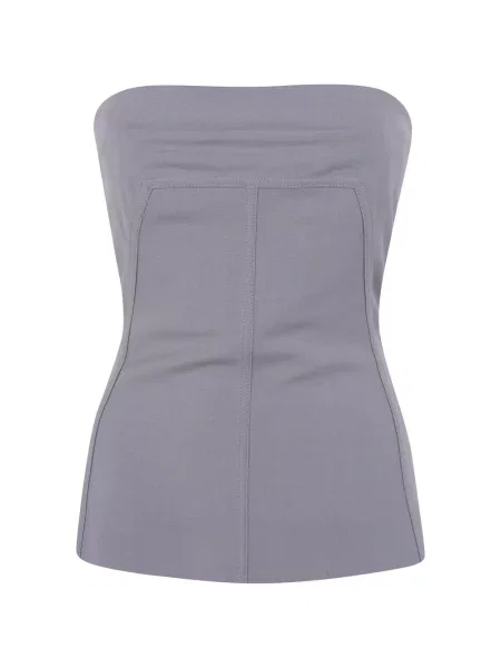 Top Rick Owens fără bretele gri
