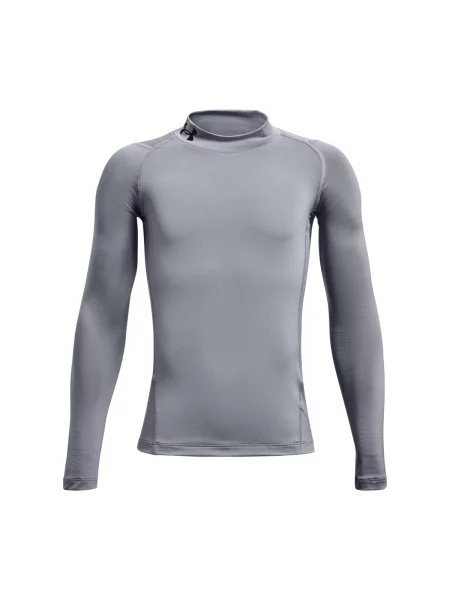 Koszulka treningowa Under Armour HeatGear Mock z długim rękawem szara