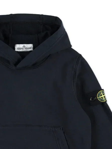 Bluza z kapturem dziecięca Stone Island czarna
