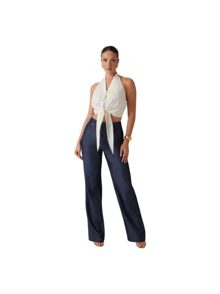 Jeansy straight leg Marciano niebieskie