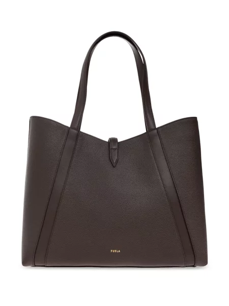 Geanta de piele Furla din piele maro