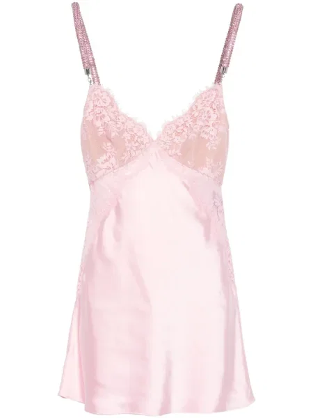 Rochie mini Self-portrait din satin roz