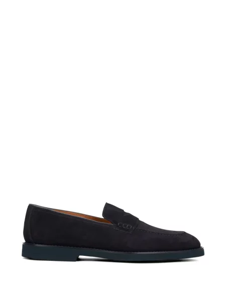 Pantofi loafer Doucal's din piele de căprioară albastru