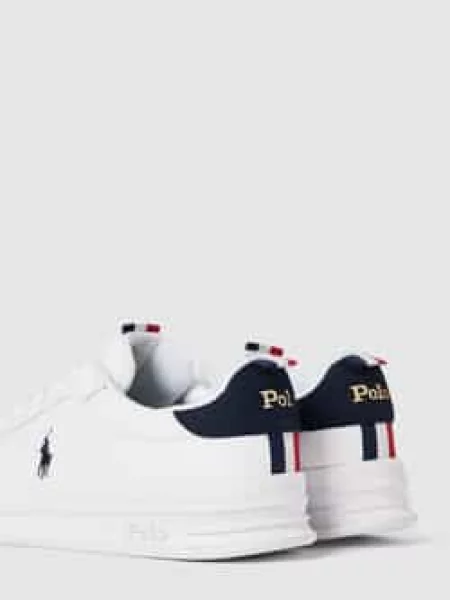 Sneakersy Ralph Lauren Court skórzane białe