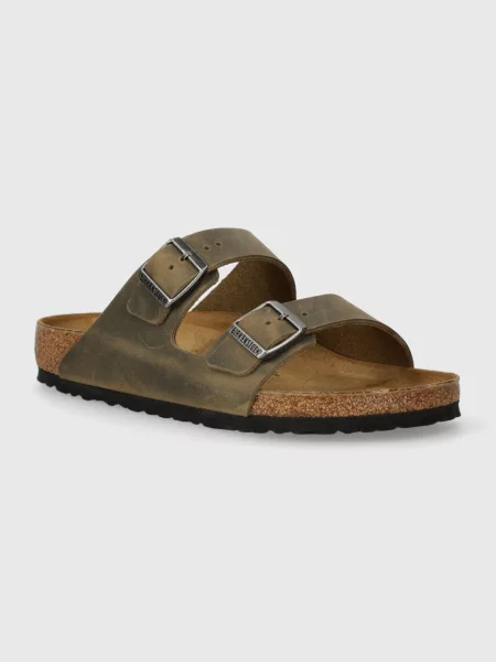 Natikači iz nubuka Birkenstock Arizona zelena