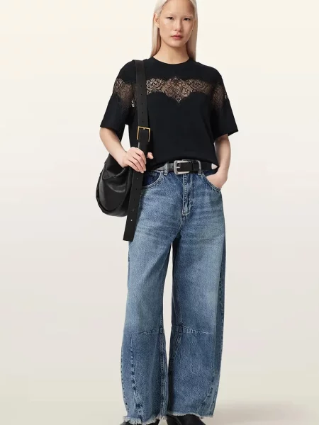 AllSaints t-shirt LISA czarna