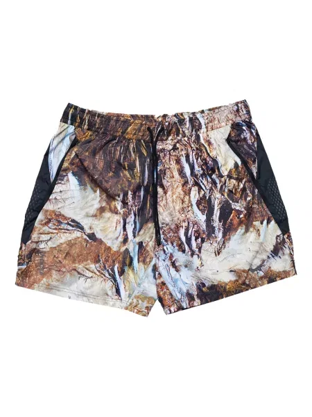 Ochelari de soare Nike cu cordon din jerseu cu imprimeu abstract gri
