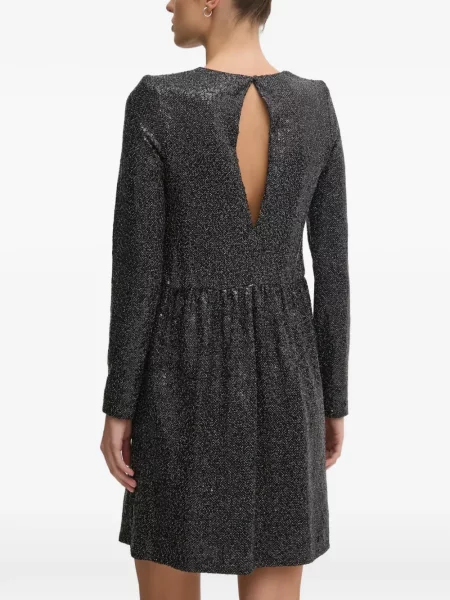 Rochie Benetton cu paiete cu spatele deschis negru