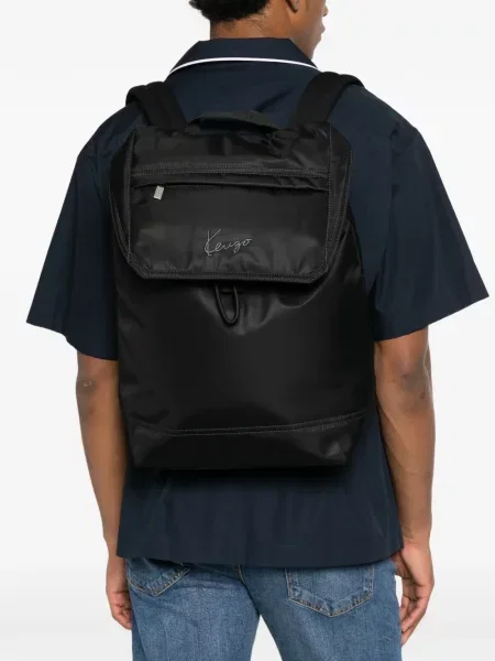 Rucsac Kenzo cu autograf negru