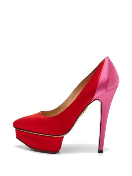 Pantofi cu toc Charlotte Olympia cu platformă roșu