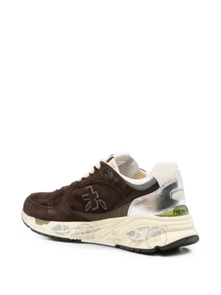 Sneakerși Premiata din piele de căprioară maro