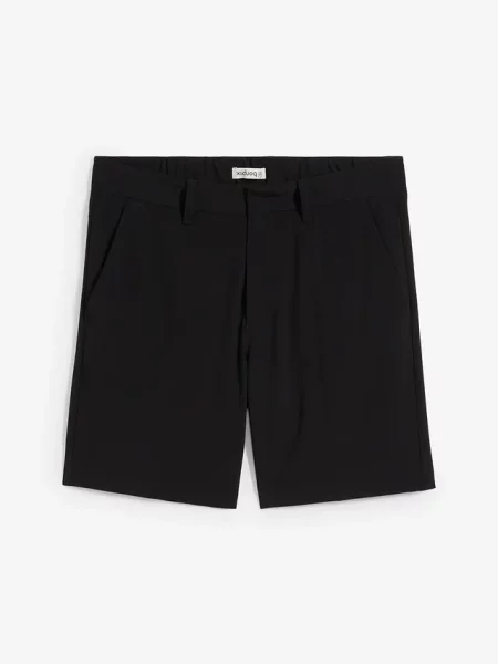 Eleganckie szorty Relaxed Fit czarne